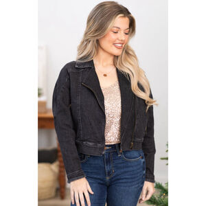 Women's Judy Blue Brand New Black Jean Jacket M